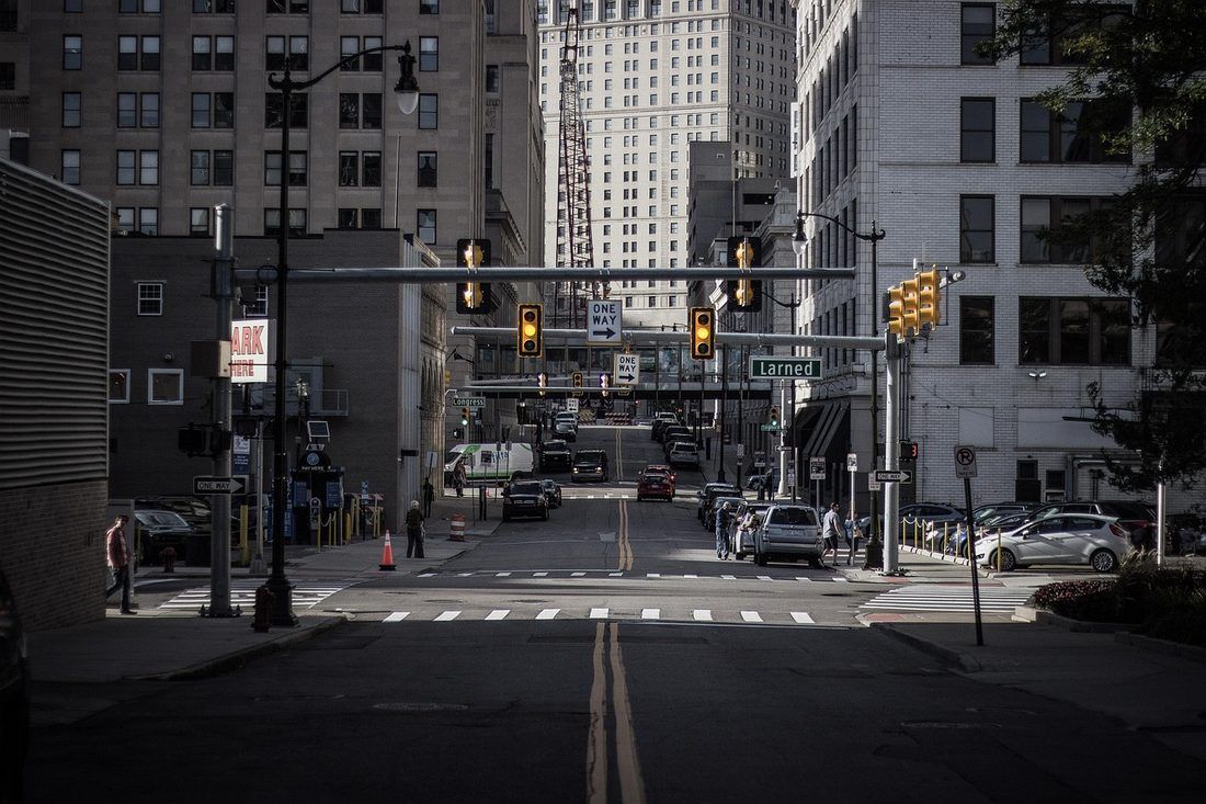 Downtown Detroit street